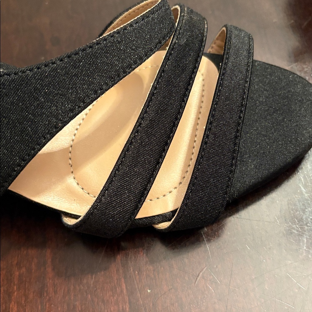 Naturalizer Black Strappy Heels - Picture 2 of 7